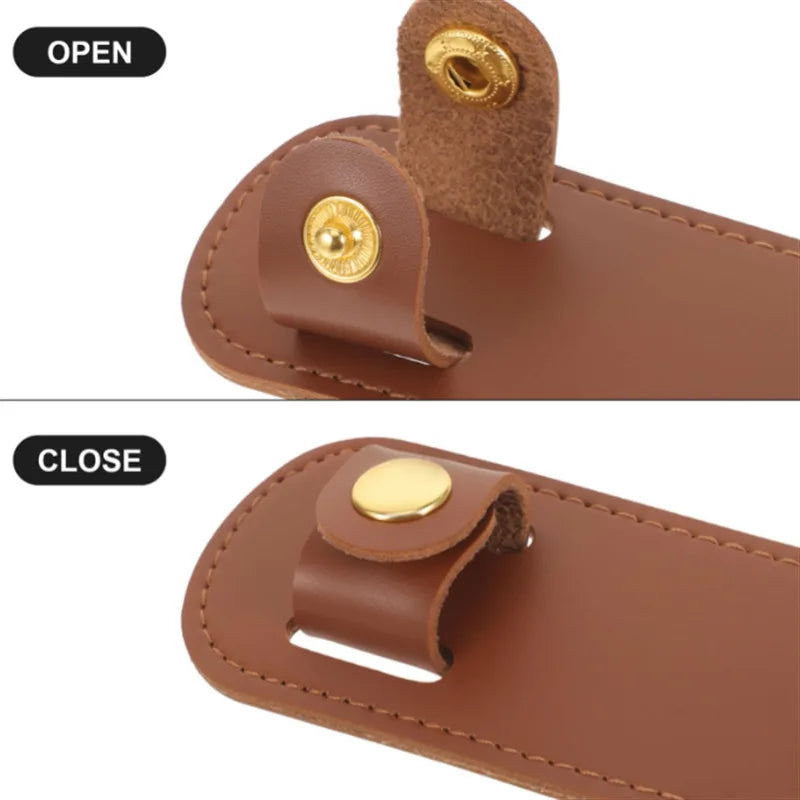 Leather Shoulder Strap Pad — Comfortable Support for Bags and Luggage