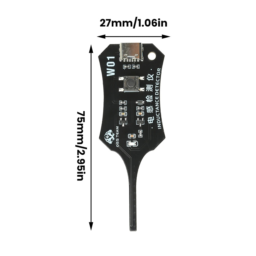 Aideepen Type C Inductance Tester — Electromagnetic Coil Detector Tool