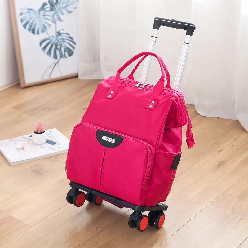 INFEYLAY Wheeled Travel Backpack — Large Capacity Rolling Suitcase