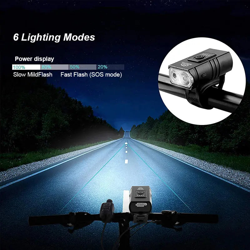 BIKEONO USB Rechargeable LED Bike Light — High Performance MTB Headlight
