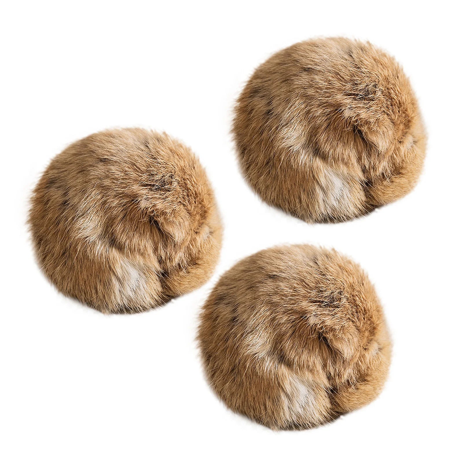 Rabbit Fur Catnip Ball Toy — Interactive Plush Chasing Toy for Cats