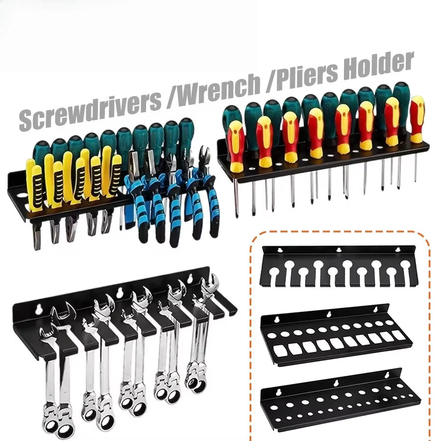Wall Mount Tool Organizer — Space-Saving Hardware Storage Rack