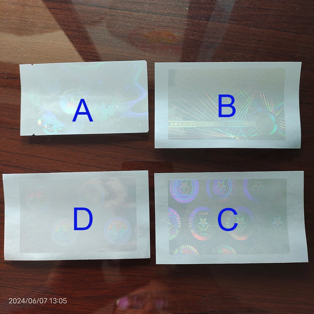 XMYLNG Holographic Decoration Stickers — Waterproof Clear Laser Labels