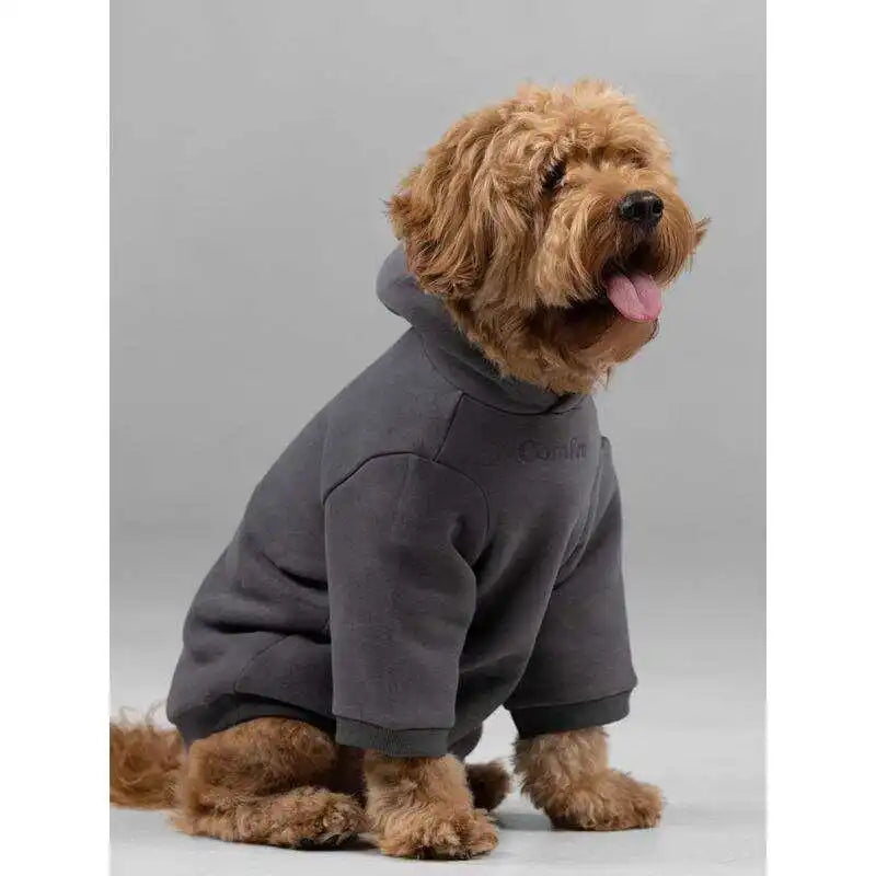 Warm Pet Hoodie — Soft Cotton Blend Sweatshirt with Leash Opening