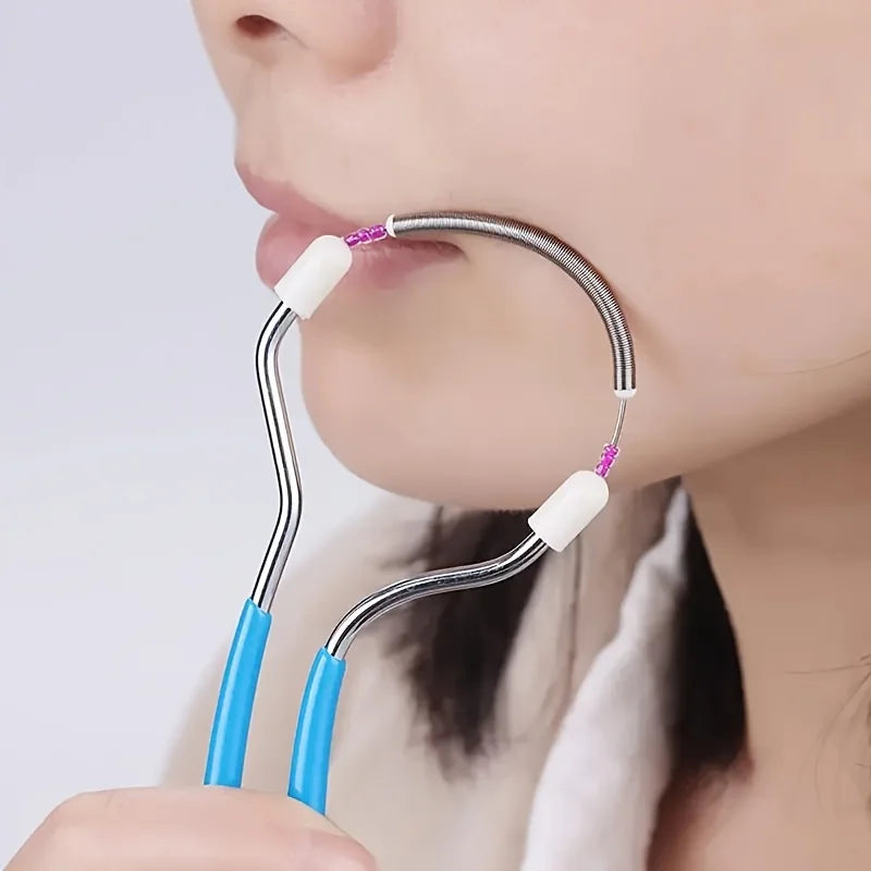 Portable Facial Epilator — Handheld Spring Roller for Smooth Skin