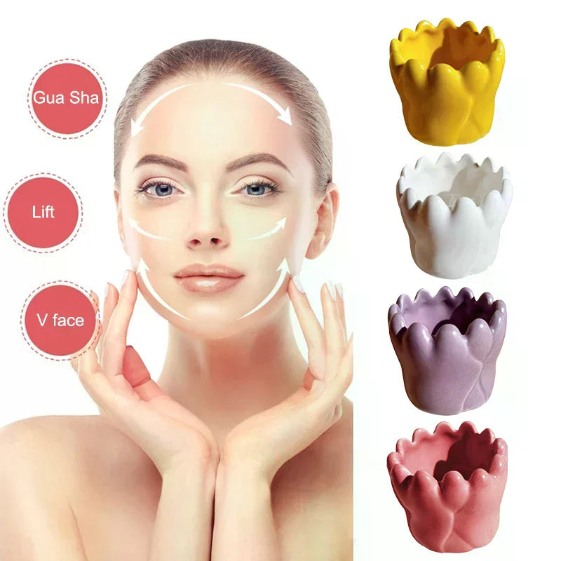 AACAR Ceramic Gua Sha Massager — Facial and Body Relaxation Tool