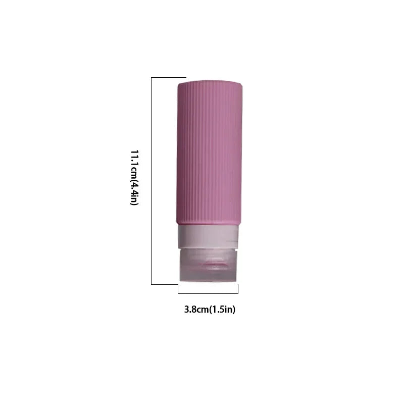 Silicone Travel Bottle Set — Leak Proof Refillable Containers, 4-Piece Set