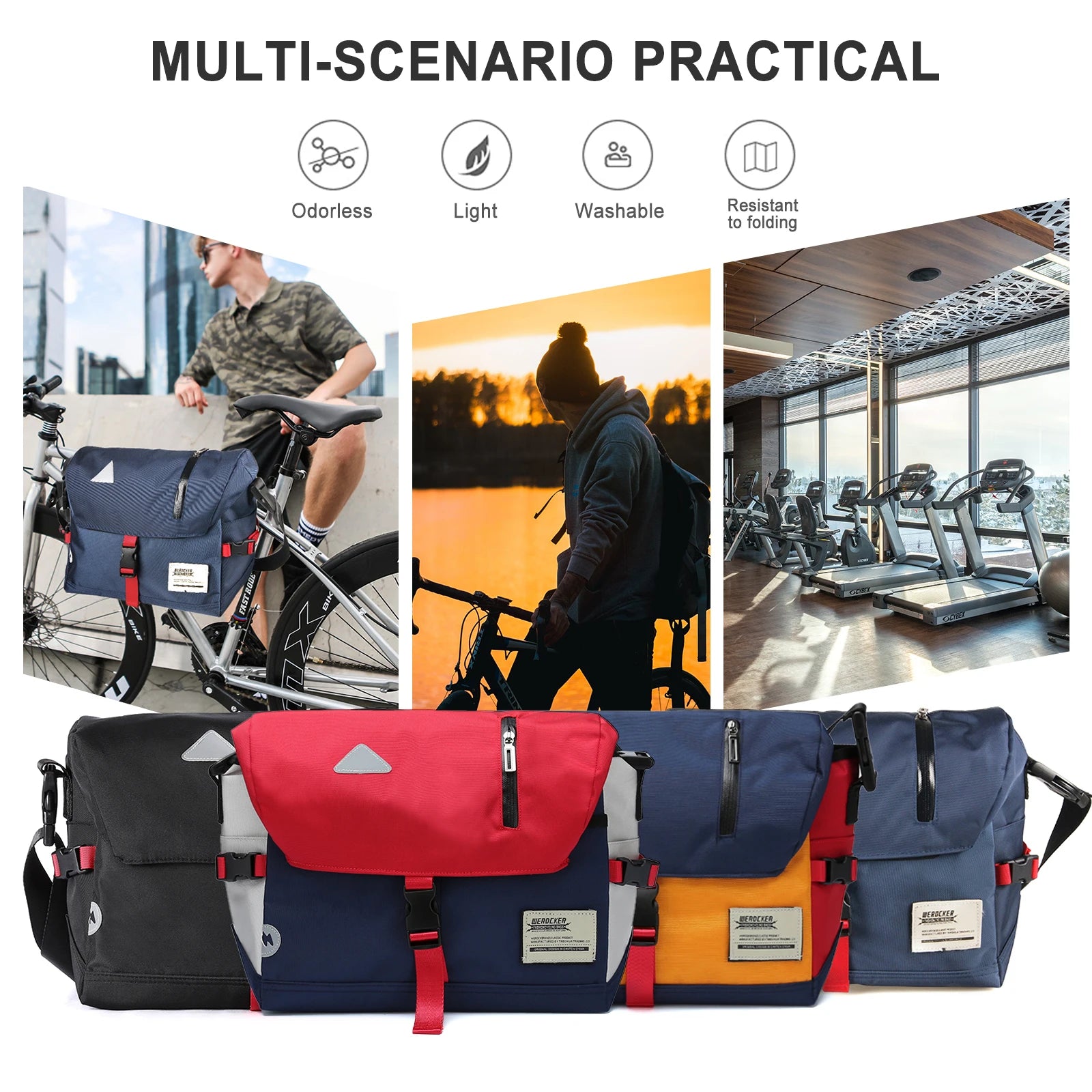 BJLFS Messenger Bag — Anti-Theft Crossbody Sling for Casual Use