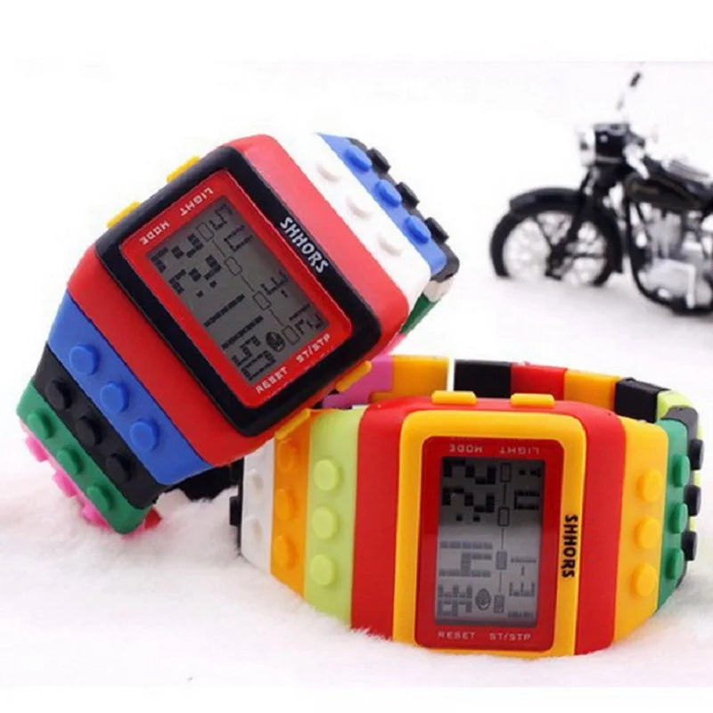 ACRDDK Digital LED Sports Watch — Colorful Block Style Wristwatch