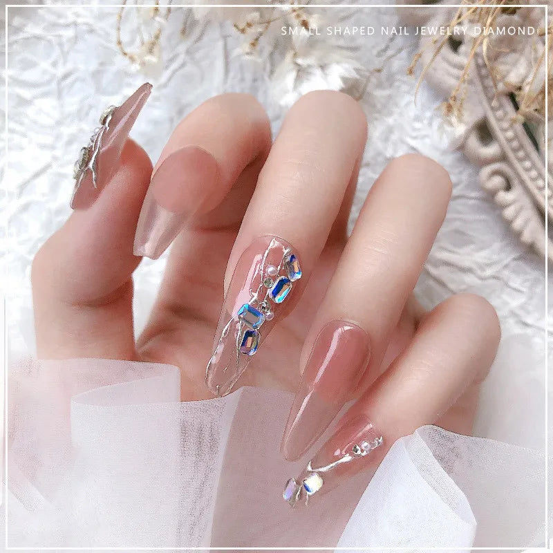 Nibiru DU Mini Nail Art Rhinestones — Mixed Shape Crystal Acrylic Diamonds