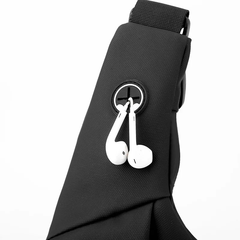 Nylon Sling Chest Bag — Compact Crossbody Messenger for Men