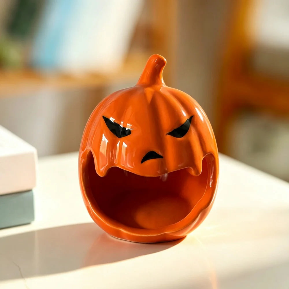 Ceramic Pumpkin Pet House — Cozy Hideout for Small Animals