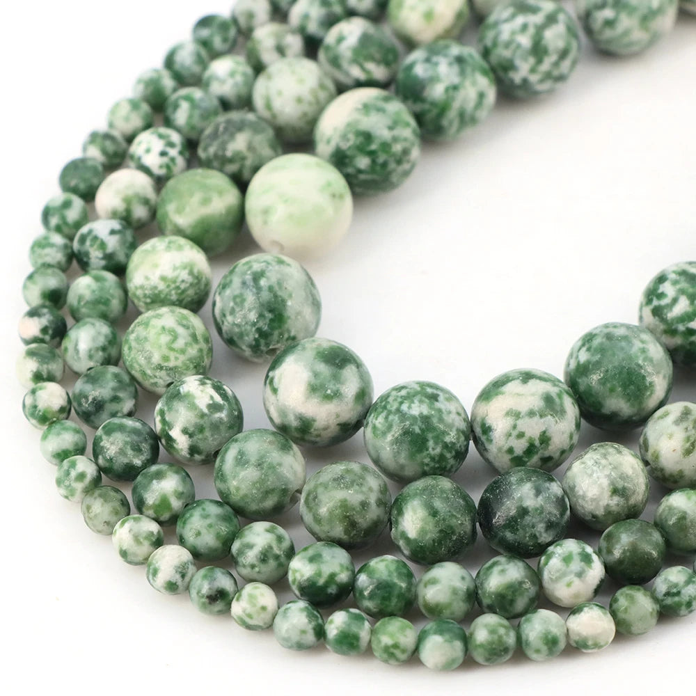 Natural Stone Gemstone Beads — Round Crystal Spacers for Jewelry Making