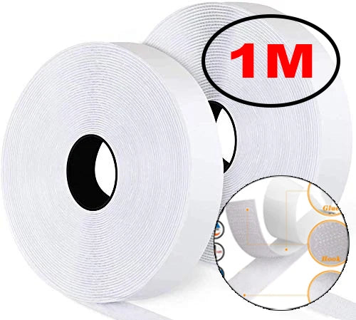 Self-Adhesive Hook and Loop Tape — Strong Fastener for DIY Projects