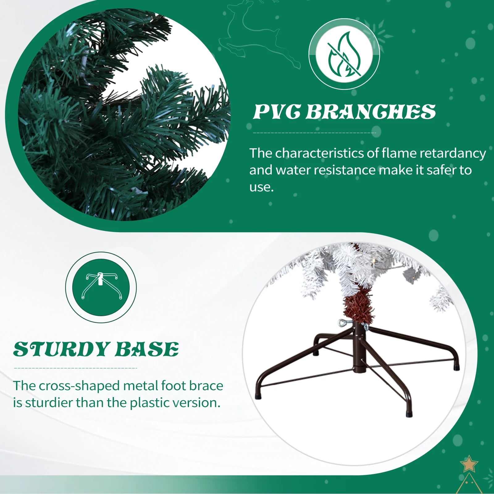 6FT Santa Hat Style Pre-Lit Christmas Tree — Festive LED Holiday Decor