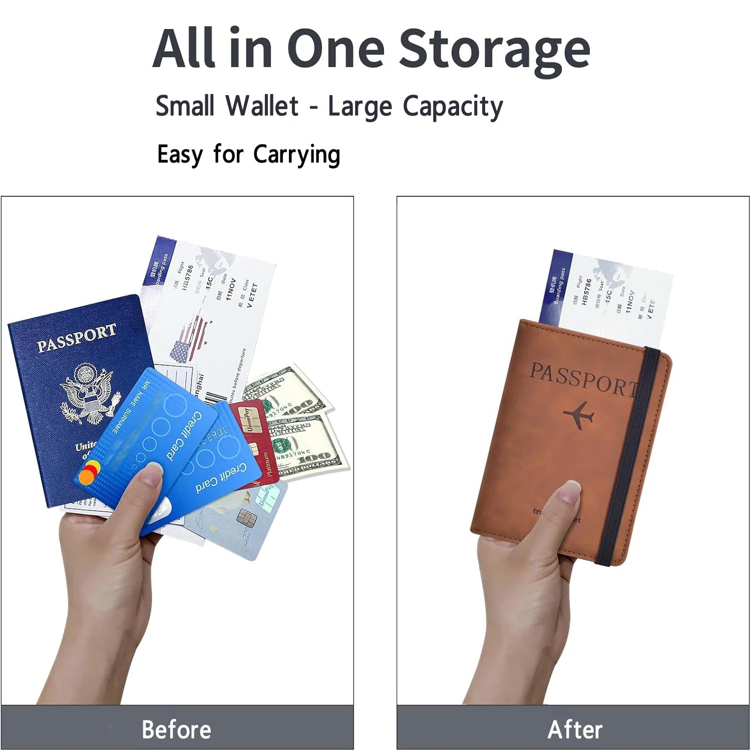 halilulu Passport Holder — RFID Blocking Travel Wallet & Organizer
