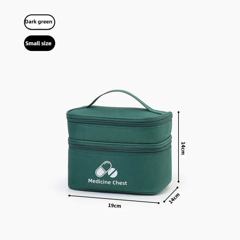 Portable Medicine Storage Bag — Multi-Layer Emergency First Aid Organizer