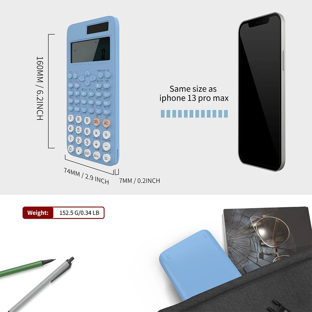 NeWYeS Scientific Calculator 991MS — 401 Functions for Students & Professionals