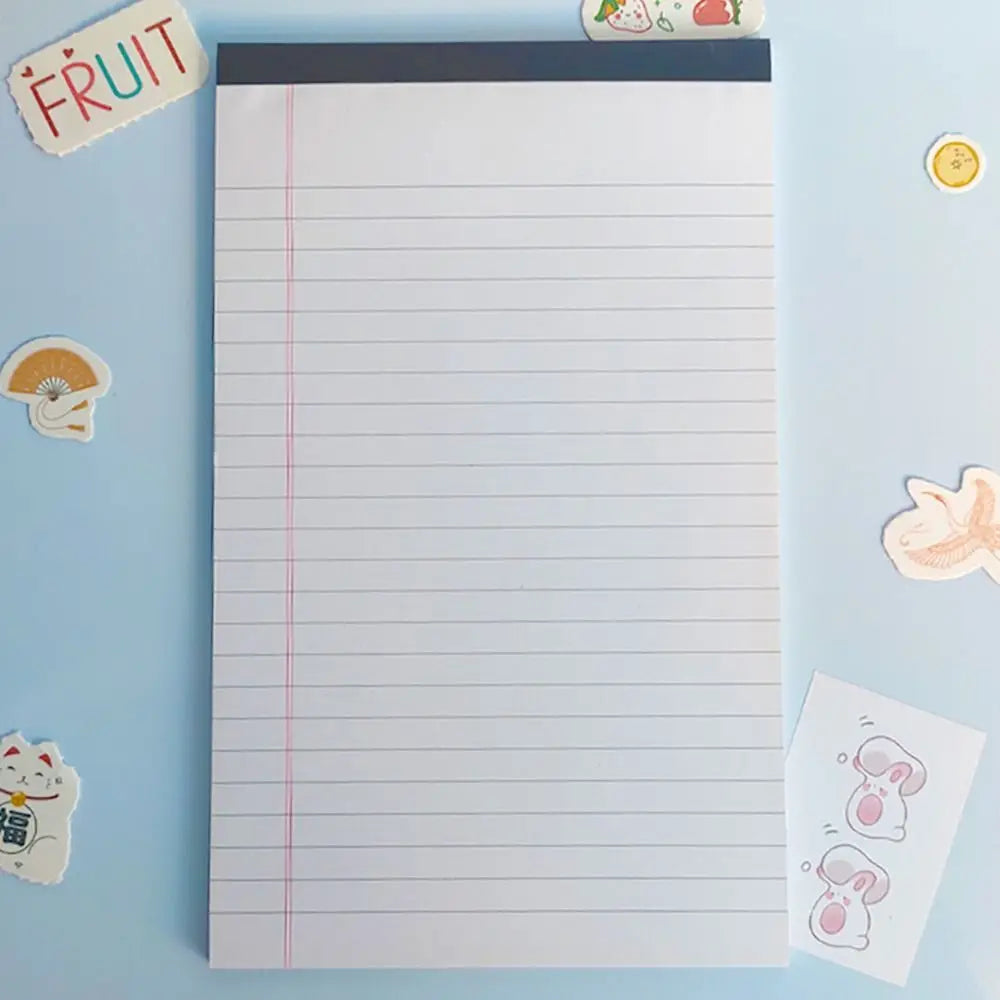 Thickened Writing Pad — Tearable Legal Memo Notebook for Students