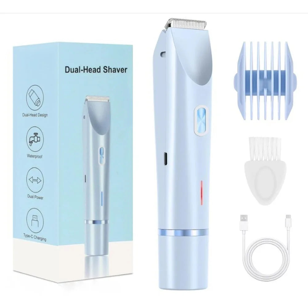 WITZIO 2-in-1 Electric Epilator — Portable Facial and Body Hair Trimmer