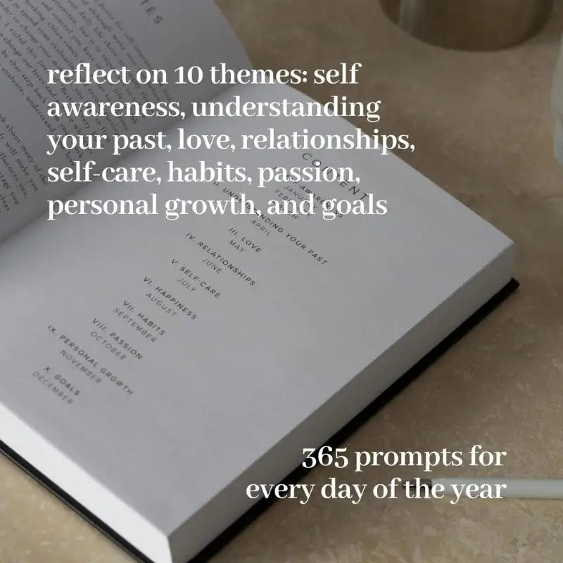 Daily Journaling Notebook — 383 Pages of Ink-Resistant Paper, Portable Size