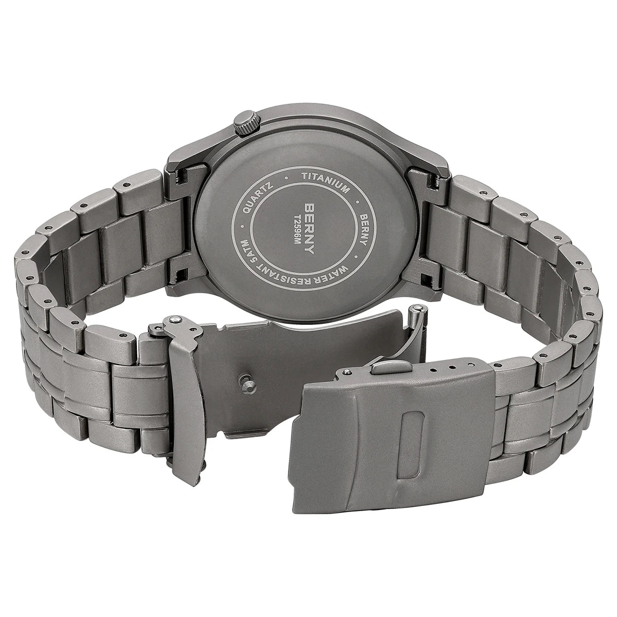 BERNY Full Titanium Field Watch — Luminous Quartz Men's Wristwatch