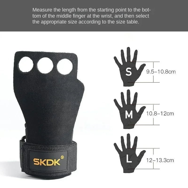 macroupta Cowhide Gym Gloves — Weightlifting Hand Protectors for Pull Ups