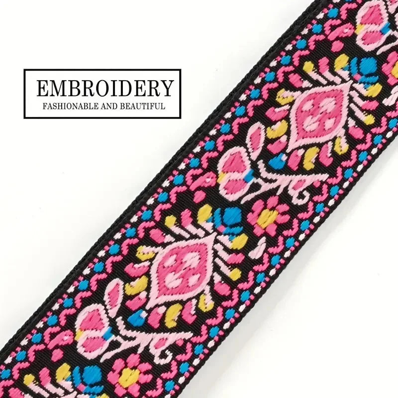 Adjustable Replacement Purse Strap — Patterned Crossbody Shoulder Belt