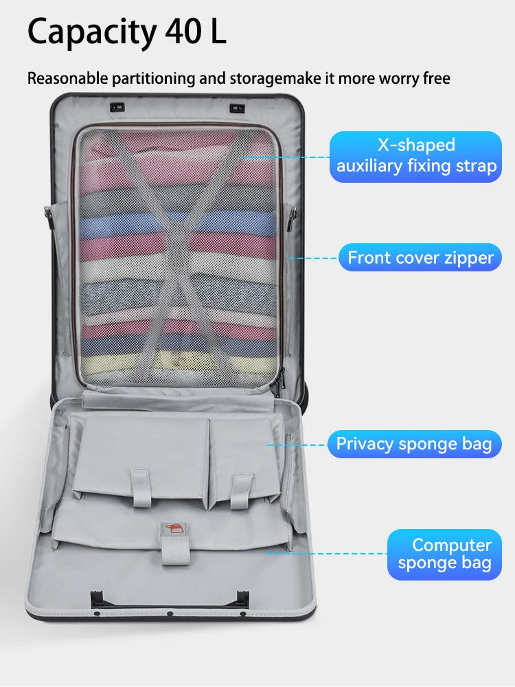 Electric Ride-On Suitcase — 20 Inch Carry-On Travel Case with TSA Lock