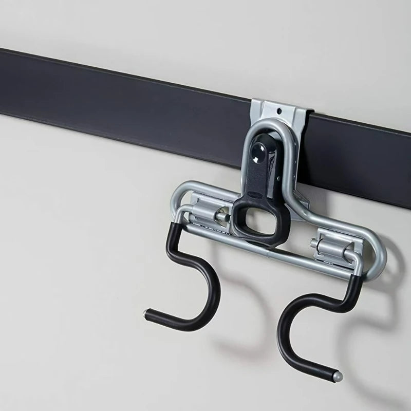 Garage Storage Wall Mounted Dual Handle Hook — Heavy Duty Tool Organizer