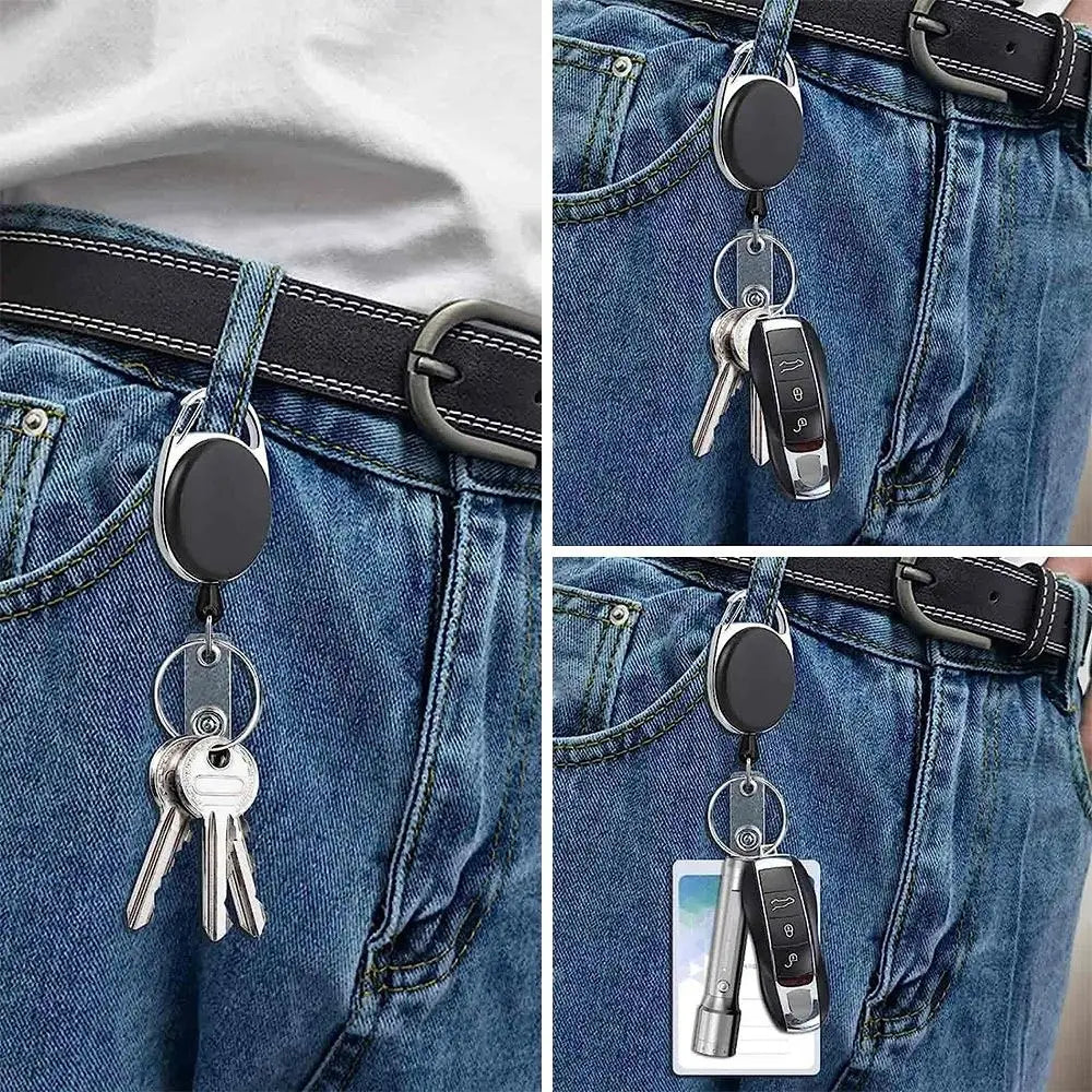 Retractable Badge Holder — Heavy Duty ID Clip with 69cm Cord