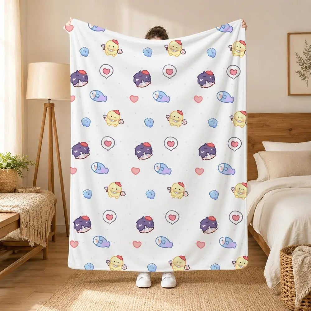 Ultra Soft Flannel Throw Blanket — Cozy Plush Fabric for Home and Travel