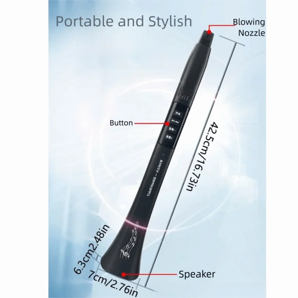 Portable Electric Music Tube — Bluetooth Electronic Wind Instrument