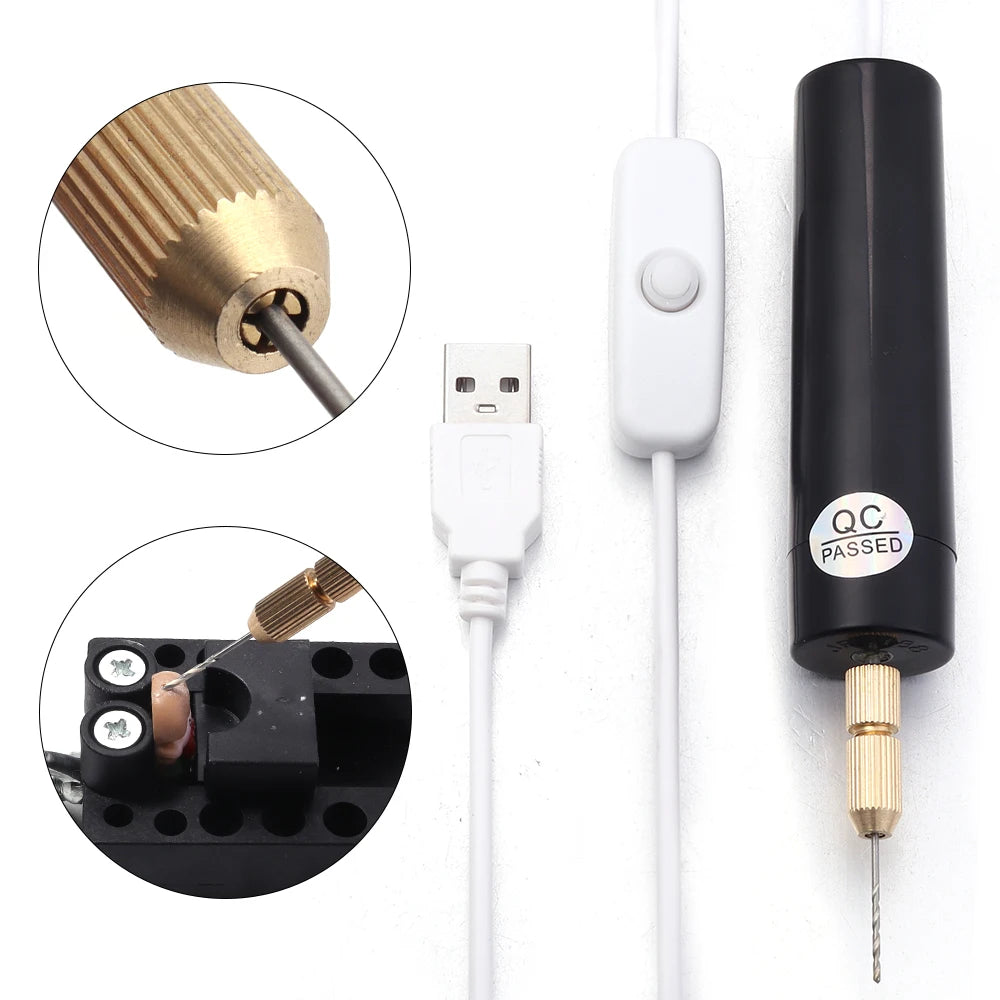 Linsoir Beads USB Mini Electric Drill — Portable Rotary Tool for Jewelry Making