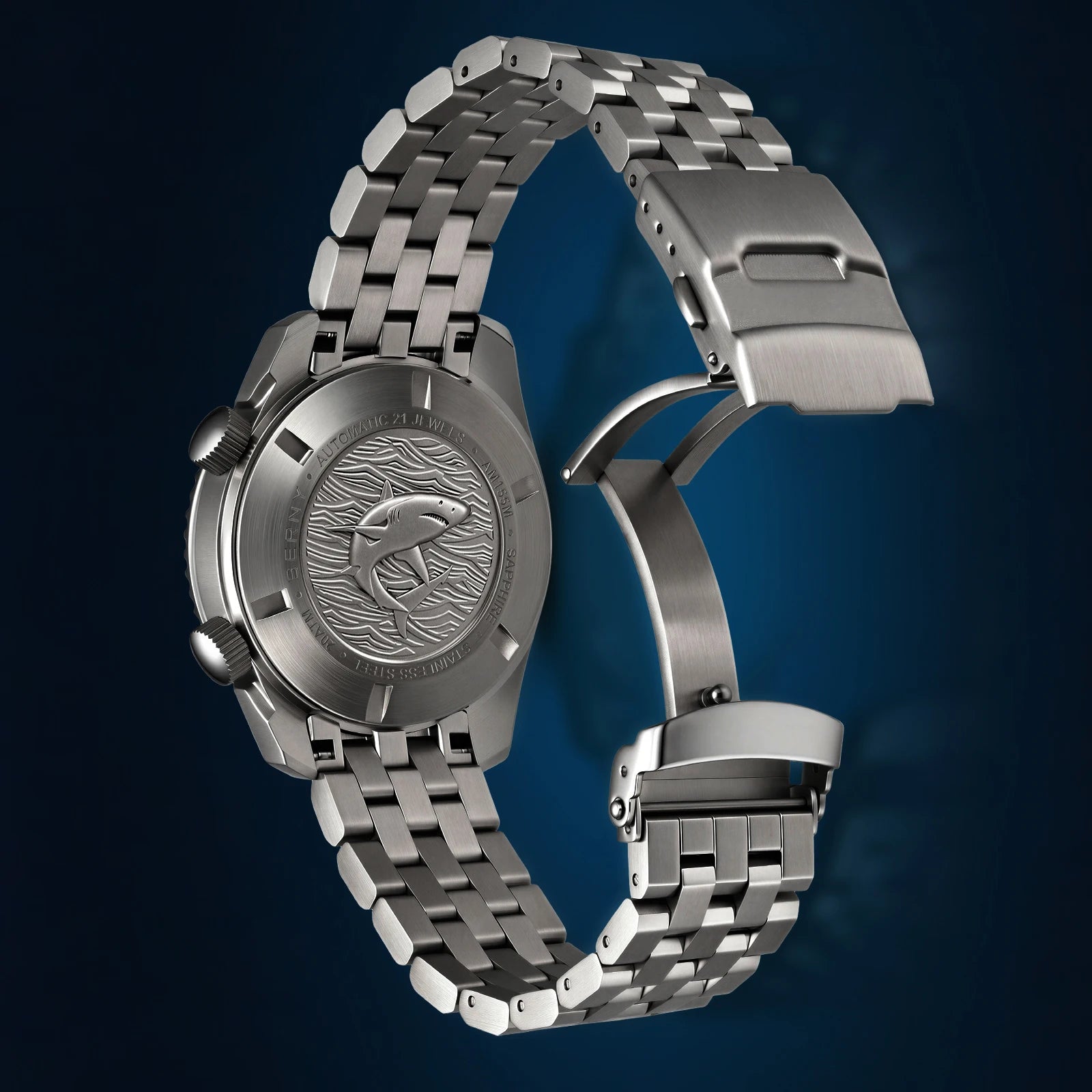 BERNY Automatic Diver Watch — Luxury Sapphire Crystal & 316L Steel