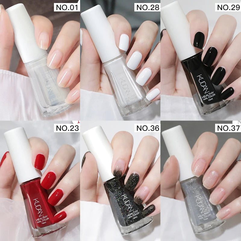 Four Lily Quick Drying Nail Polish — Water-Based Long Lasting Formula, 6-Piece Set