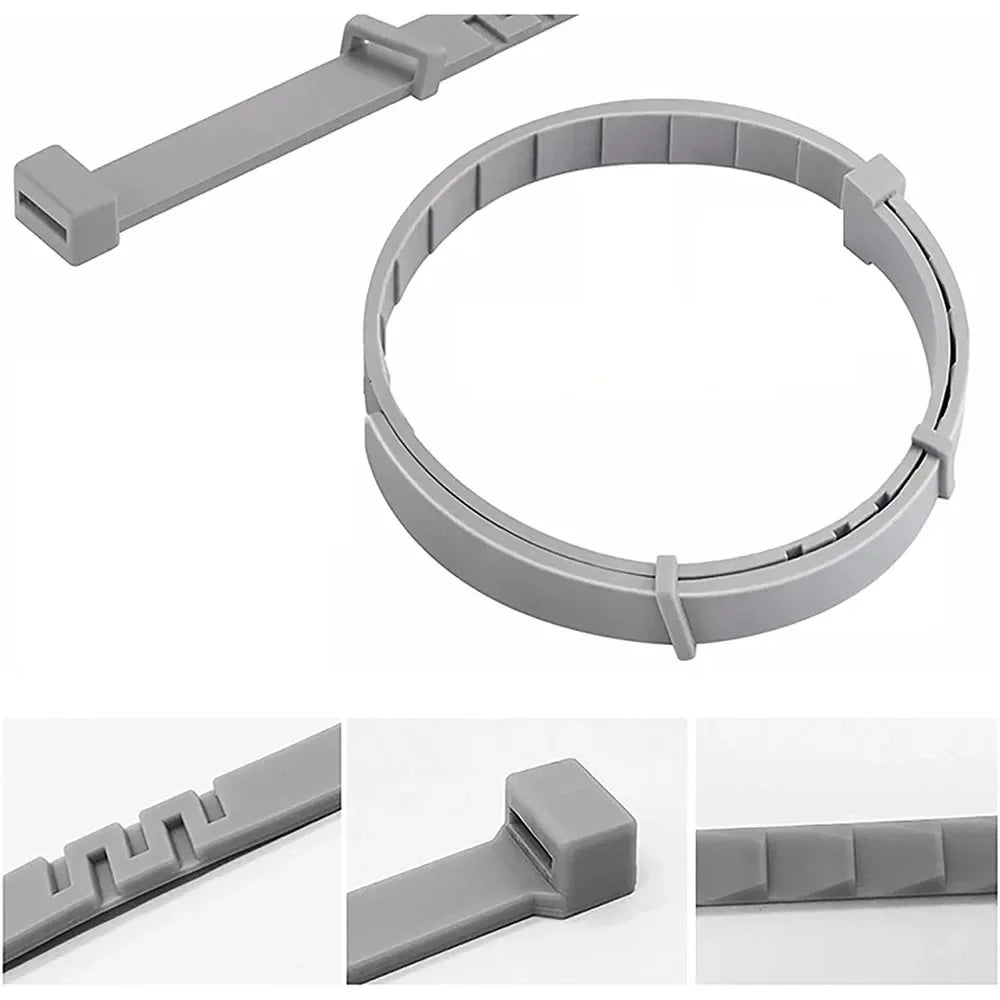 Adjustable Waterproof Pet Collar — Durable Plastic Design for Cats and Dogs
