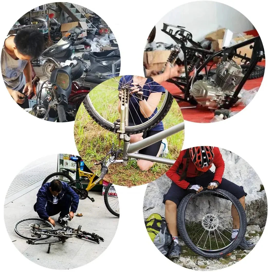 16-in-1 Bicycle Multitool Kit — Folding Metric Repair Set with Tire Levers