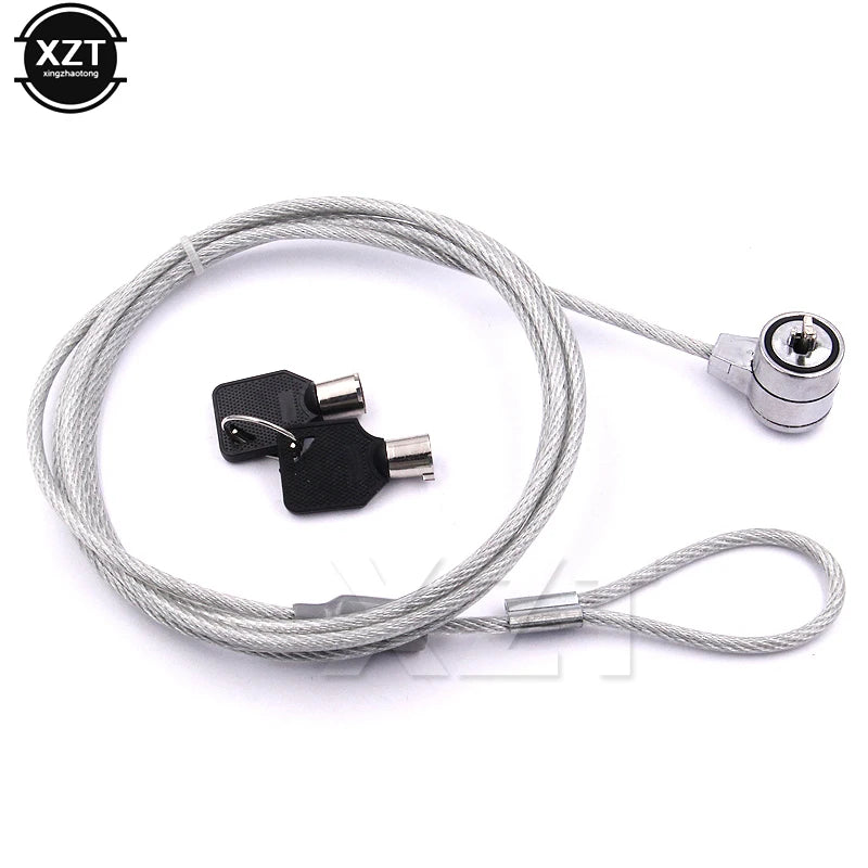WYMECT Laptop Security Cable Lock — Anti-Theft Steel Chain with Two Keys