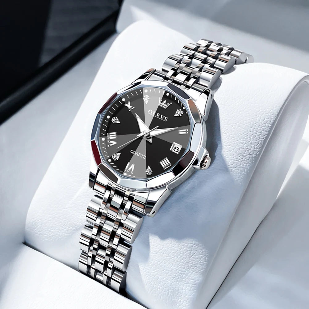 OLEVS 9931 Elegant Women's Watch — Luxury Stainless Steel Quartz Timepiece