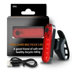 Heinast USB Rechargeable Bike LED Light — Waterproof Headlight with Integrated Horn