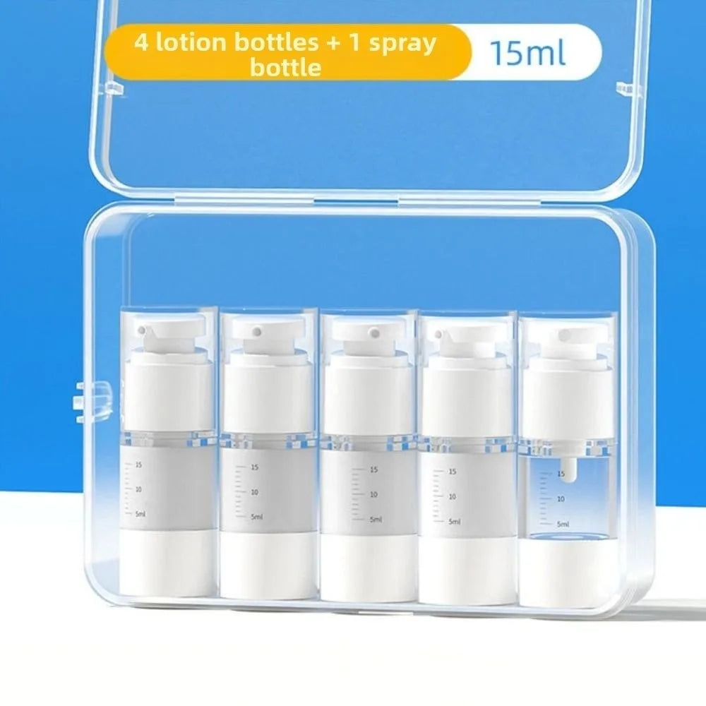 Transparent Travel Refillable Bottle Set — Leak Proof Portable Containers