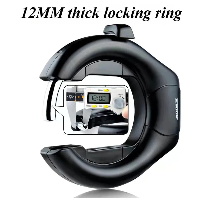 Horseshoe Bike Lock — Heavy Duty Hardened Steel Anti-Theft Security