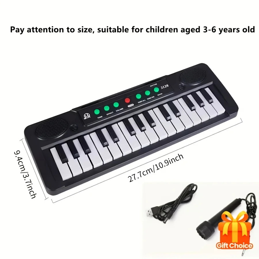 Portable Keyboard — 31 Keys, Multiple Tones