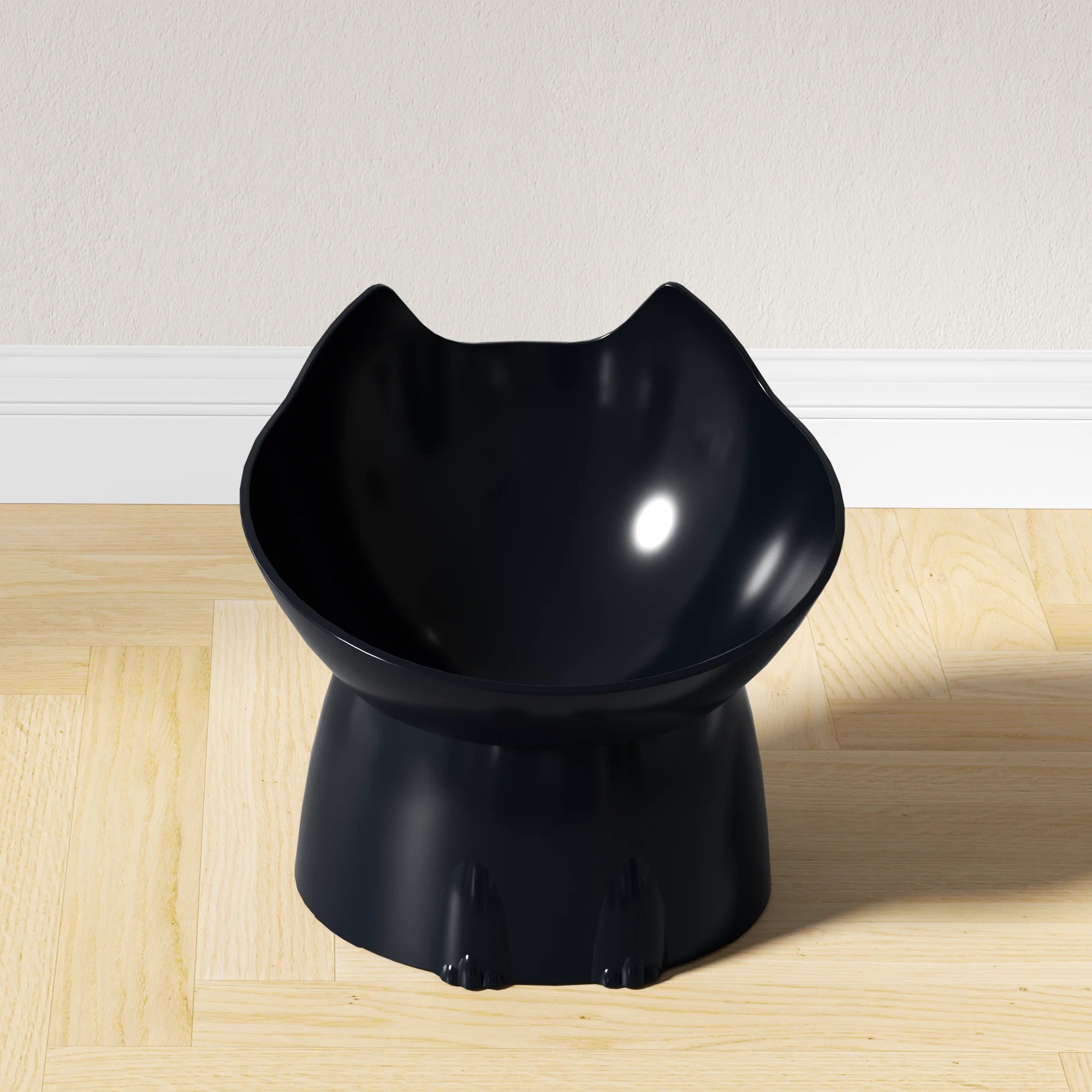 Elevated Cat Feeding Bowl — Anti-Tip Raised Dish for Neck Protection