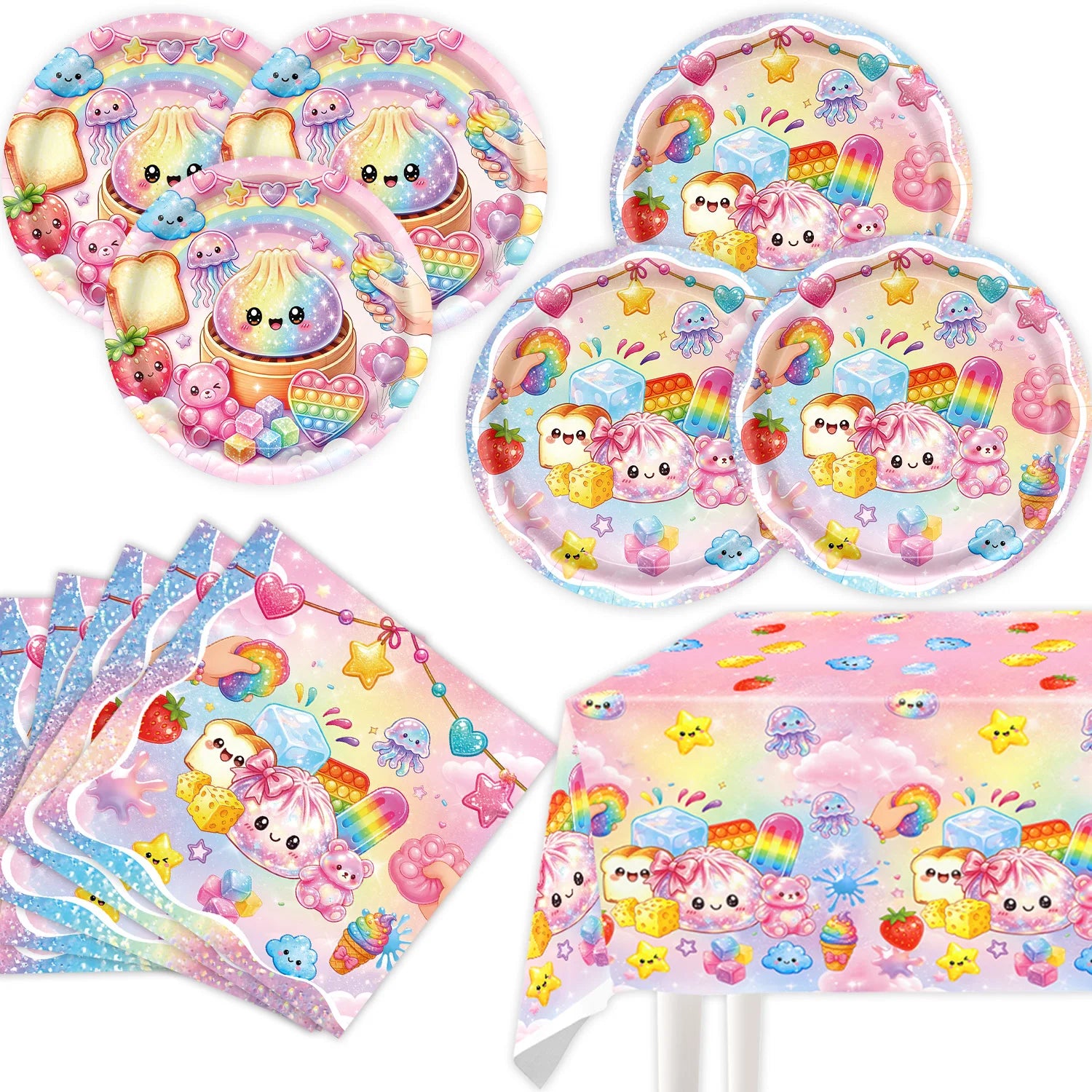 Dumpling Theme Party Decoration Set — Birthday Party Supplies & Favors