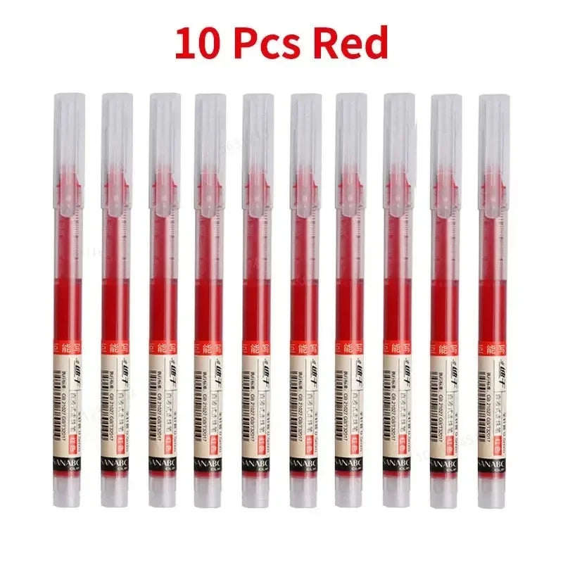 Colorful Gel Pen Set — Quick-Drying Liquid Ink for Writing and Drawing