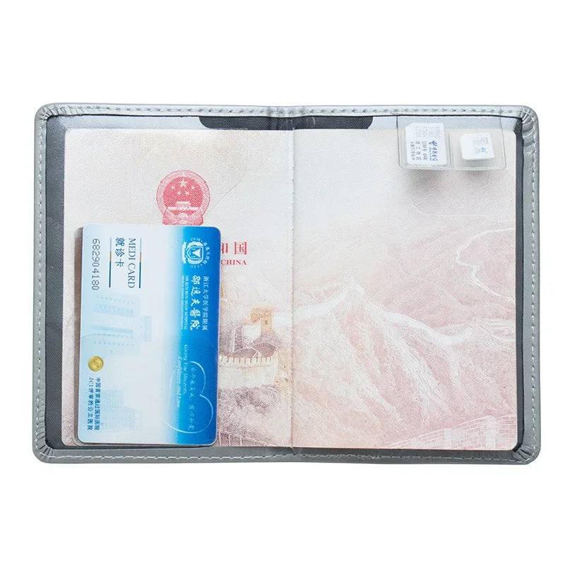 baellerry PU Leather Passport Cover — Travel Wallet with Card Holders