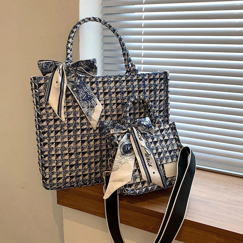 TIGZUOROIIS Canvas Tote Bag — Versatile Fashion Shoulder Bag
