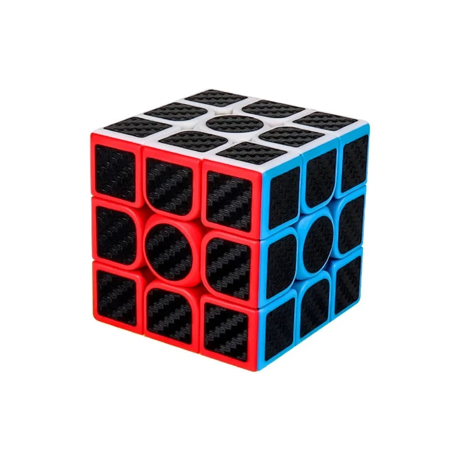 Carbon Fiber Texture Puzzle Cube Collection — Brain Teaser for All Skill Levels